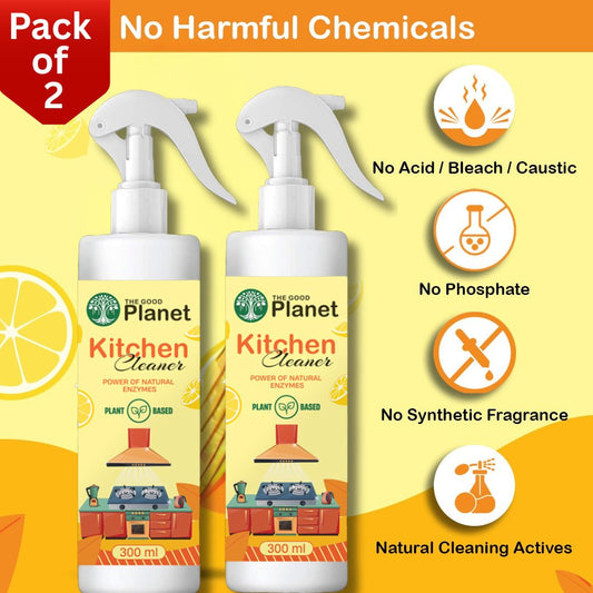 Kitchen Cleaner for spotless shiny kitchen (Pack of 2 ) 300ml + 300 ml