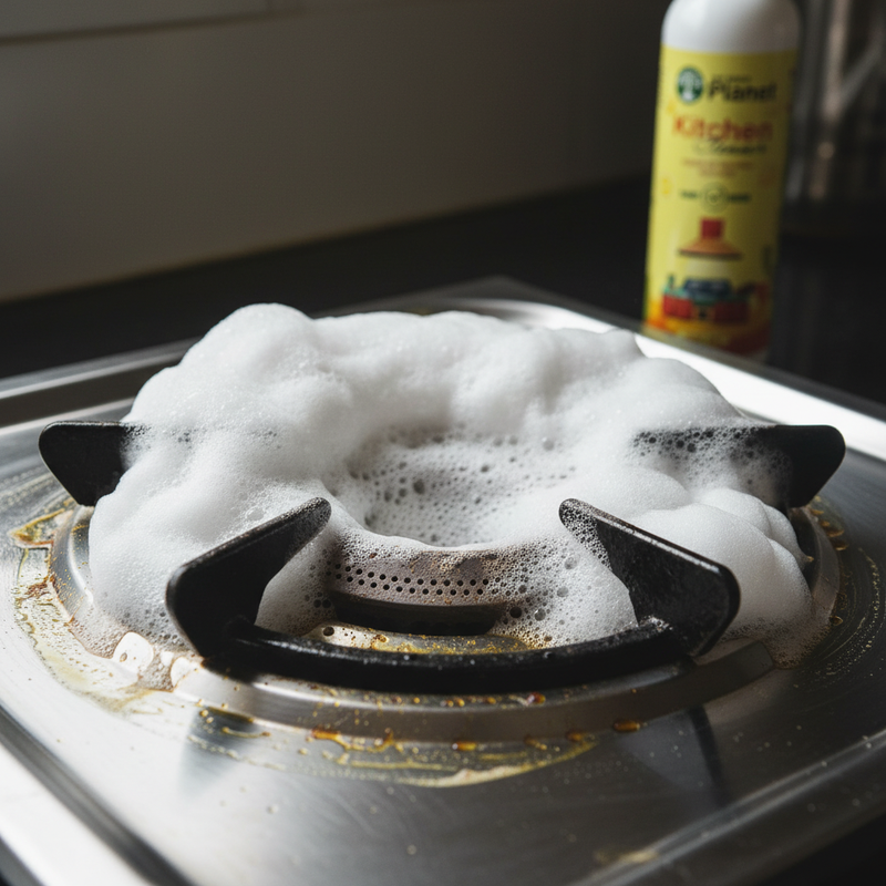 Breaks Down Masala Grease in Seconds